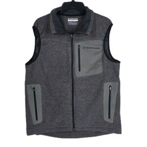 Bergara Vest High Loft Sweater Fleece Men S Gray Zip Multipocket CCW Outdoor NWT